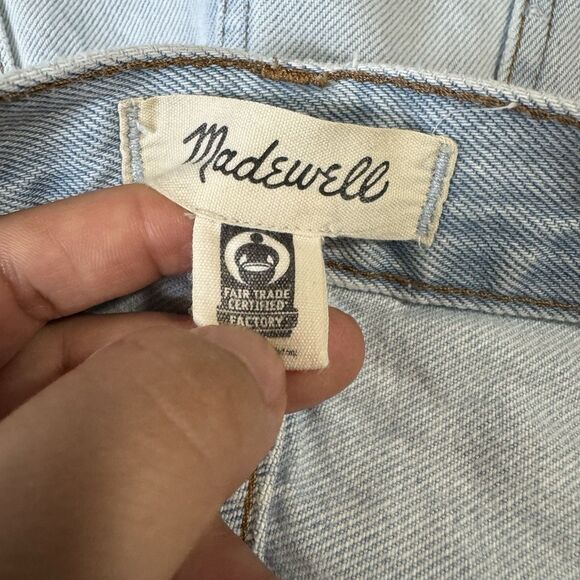 Madewell Relaxed Denim Shorts Women’s Size Sz 27 Blue Wash - Picture 5 of 13